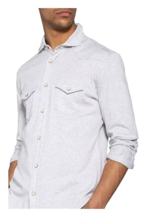 Eleventy Jerseyhemd Slim Fit grau