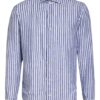 Eleventy Leinenhemd Regular Fit blau