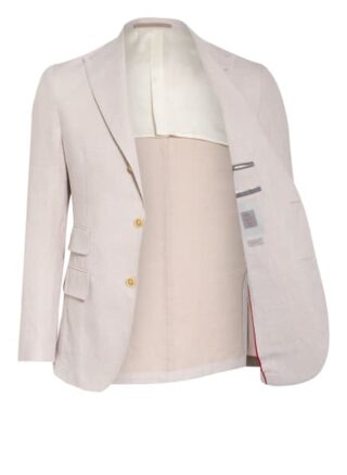 Eleventy Sakko Extra Slim Fit Mit Leinen weiss