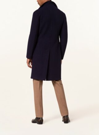 eleventy Wollmantel Herren, Blau