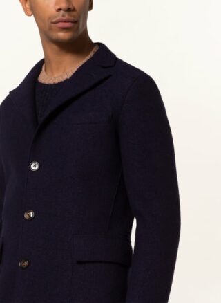 eleventy Wollmantel Herren, Blau