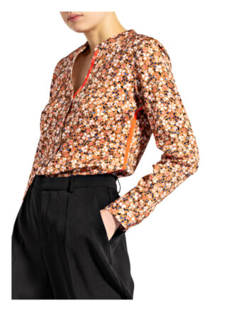 Emily Blusenshirt Mit Galonstreifen beige