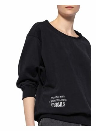 Er Elias Rumelis Sweatshirt Mit 3/4-Arm schwarz