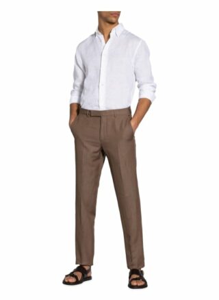 Ermenegildo Zegna Anzughose Trofeo Slim Fit Mit Leinen braun