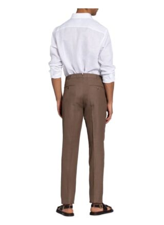 Ermenegildo Zegna Anzughose Trofeo Slim Fit Mit Leinen braun