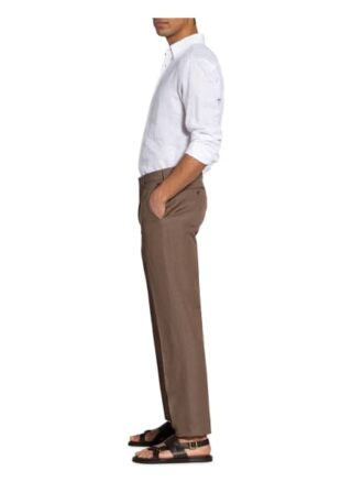Ermenegildo Zegna Anzughose Trofeo Slim Fit Mit Leinen braun