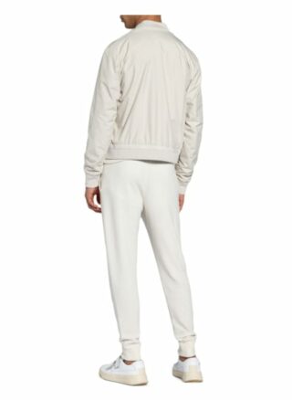 Ermenegildo Zegna Blouson Mit Lederbesatz weiss