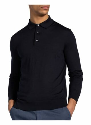 Ermenegildo Zegna Cashmere-Poloshirt Mit Seide blau