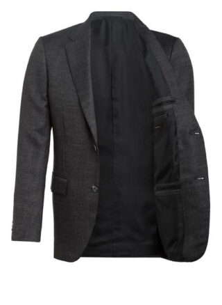 Ermenegildo Zegna Cashmere-Sakko Milano Slim Fit grau
