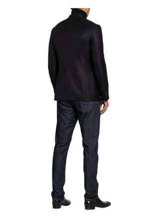 Ermenegildo Zegna Cashmere-Sakko Milano Slim Fit schwarz
