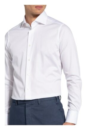 Ermenegildo Zegna Hemd Milano 100fili Slim Fit weiss