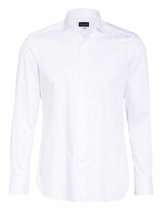 Ermenegildo Zegna Hemd Milano 100fili Slim Fit weiss