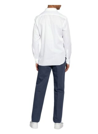 Ermenegildo Zegna Hemd Milano Extra Slim Fit Mit Leinen weiss