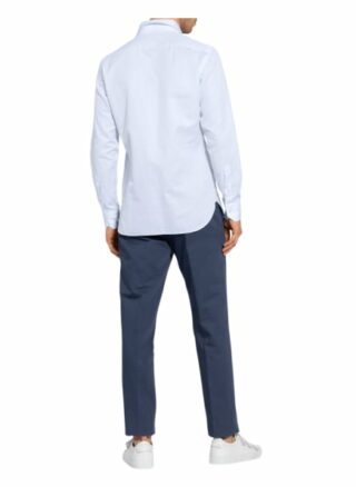 Ermenegildo Zegna Hemd Slim Fit Mit Leinen blau