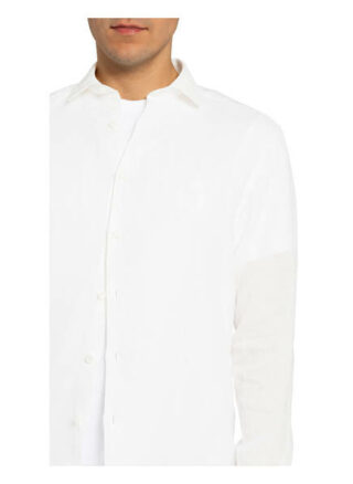 Ermenegildo Zegna Leinenhemd Slim Fit weiss