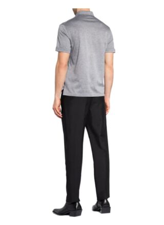 Ermenegildo Zegna Piqué-Poloshirt blau