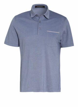 Ermenegildo Zegna Piqué-Poloshirt blau