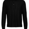 Ermenegildo Zegna Piqué-Poloshirt schwarz