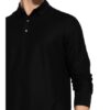 Ermenegildo Zegna Piqué-Poloshirt schwarz
