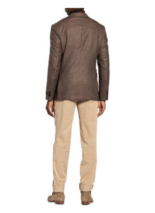 Ermenegildo Zegna Sakko Milano Slim Fit Mit Seide Und Cashmere braun