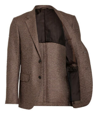 Ermenegildo Zegna Sakko Milano Slim Fit Mit Seide Und Cashmere braun