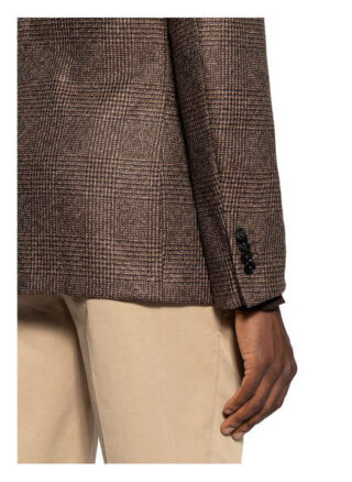 Ermenegildo Zegna Sakko Milano Slim Fit Mit Seide Und Cashmere braun