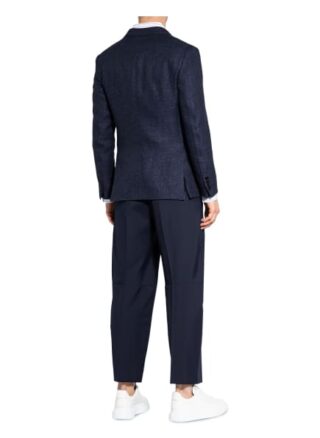 Ermenegildo Zegna Sakko Slim Fit Mit Flachs blau