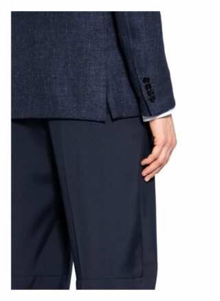 Ermenegildo Zegna Sakko Slim Fit Mit Flachs blau