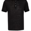 Ermenegildo Zegna Strick-Poloshirt Aus Leinen schwarz