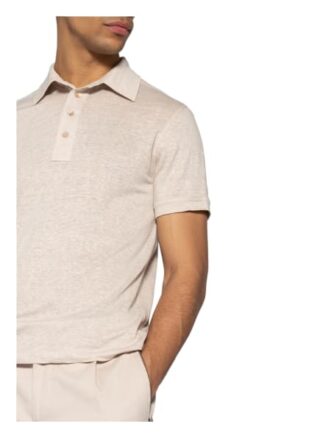 Ermenegildo Zegna Strick-Poloshirt Aus Leinen weiss