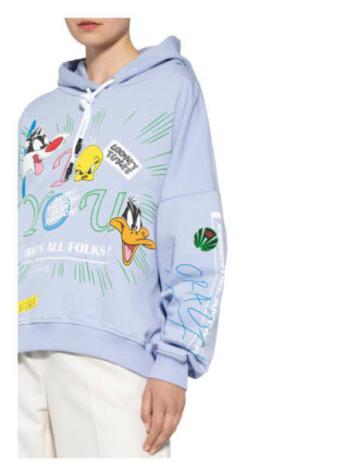Essentiel Antwerp Oversized-Hoodie That's All Folks! blau