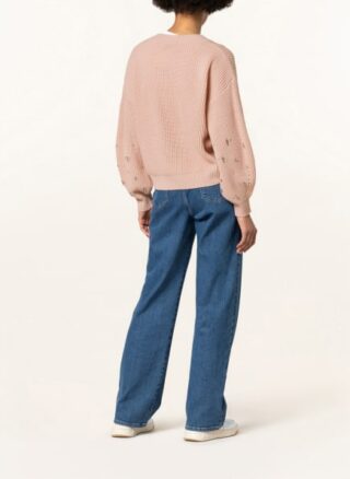 Essentiel Antwerp Pullover Zenegal Mit Schmucksteinbesatz orange