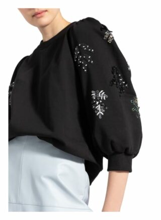 Essentiel Antwerp Sweatshirt Zita Mit Paillettenbesatz schwarz