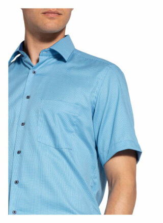 Eterna Kurzarm-Hemd Herren, Blau