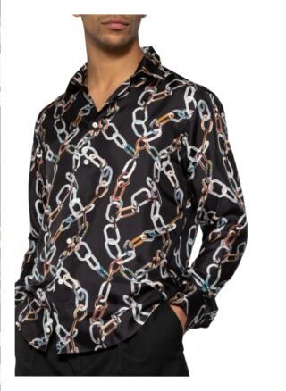 Eton Hemd Aus Seide Slim Fit blau