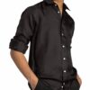 Eton Hemd Aus Seide Slim Fit schwarz