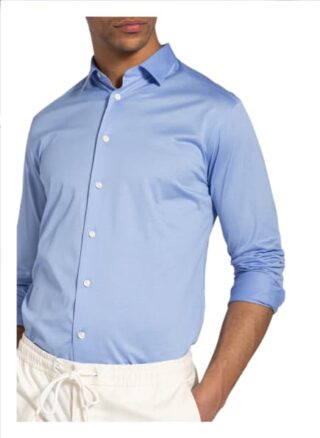Eton Jerseyhemd Slim Fit blau