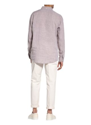 Eton Leinenhemd Comfort Fit braun