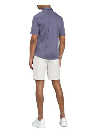 Eton Piqué-Poloshirt grau
