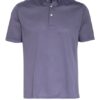 Eton Piqué-Poloshirt grau