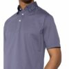 Eton Piqué-Poloshirt grau
