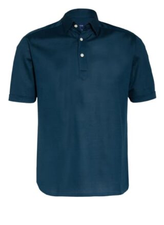Eton Piqué-Poloshirt gruen