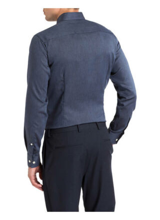 Eton Twill-Hemd Slim Fit blau