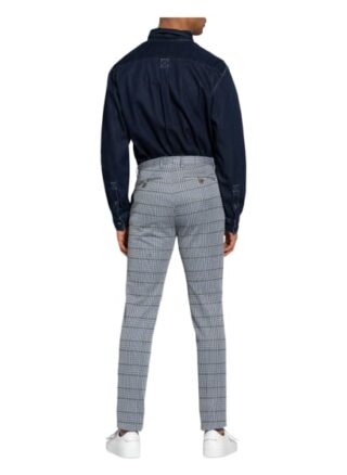Etro Anzughose Skinny Fit blau