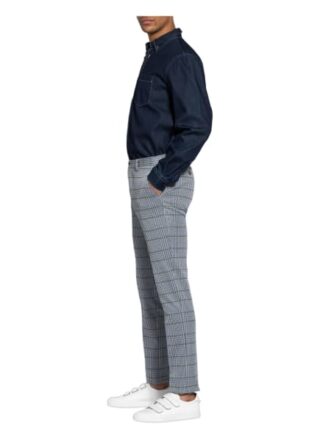 Etro Anzughose Skinny Fit blau
