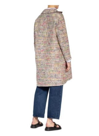Etro Bouclé-Mantel Mit Glitzergarn rot