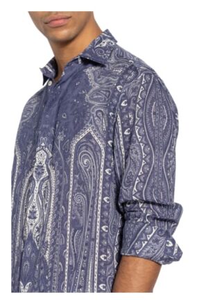 Etro Hemd Slim Fit blau