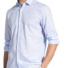 Etro Jacquard-Hemd Slim Fit blau