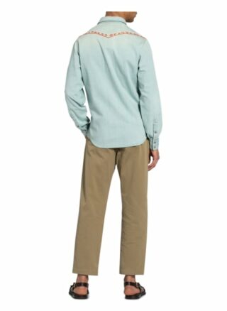 Etro Jeanshemd Slim Fit Mit Stickereien blau