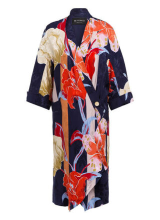 Etro Kimono Mit Seide blau
